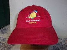 BNP Paribas Open (Indian Wells) Pro Tennis Tournament Red Baseball Hat New