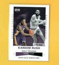 34145 02-03 Upper Deck Generations #212 Kareem Rush/Walt Frazier LAKERS RC #/999