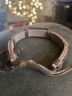 Men’s Brown Leather Adjustable Bracelet With Gold Toned Cross Plate NWOT — photo 4