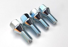 4 Wheel Bolts Nut Lug Fit Citroen C1 Peugeot 107 Toyota Aygo STEEL ONLY PE1656*