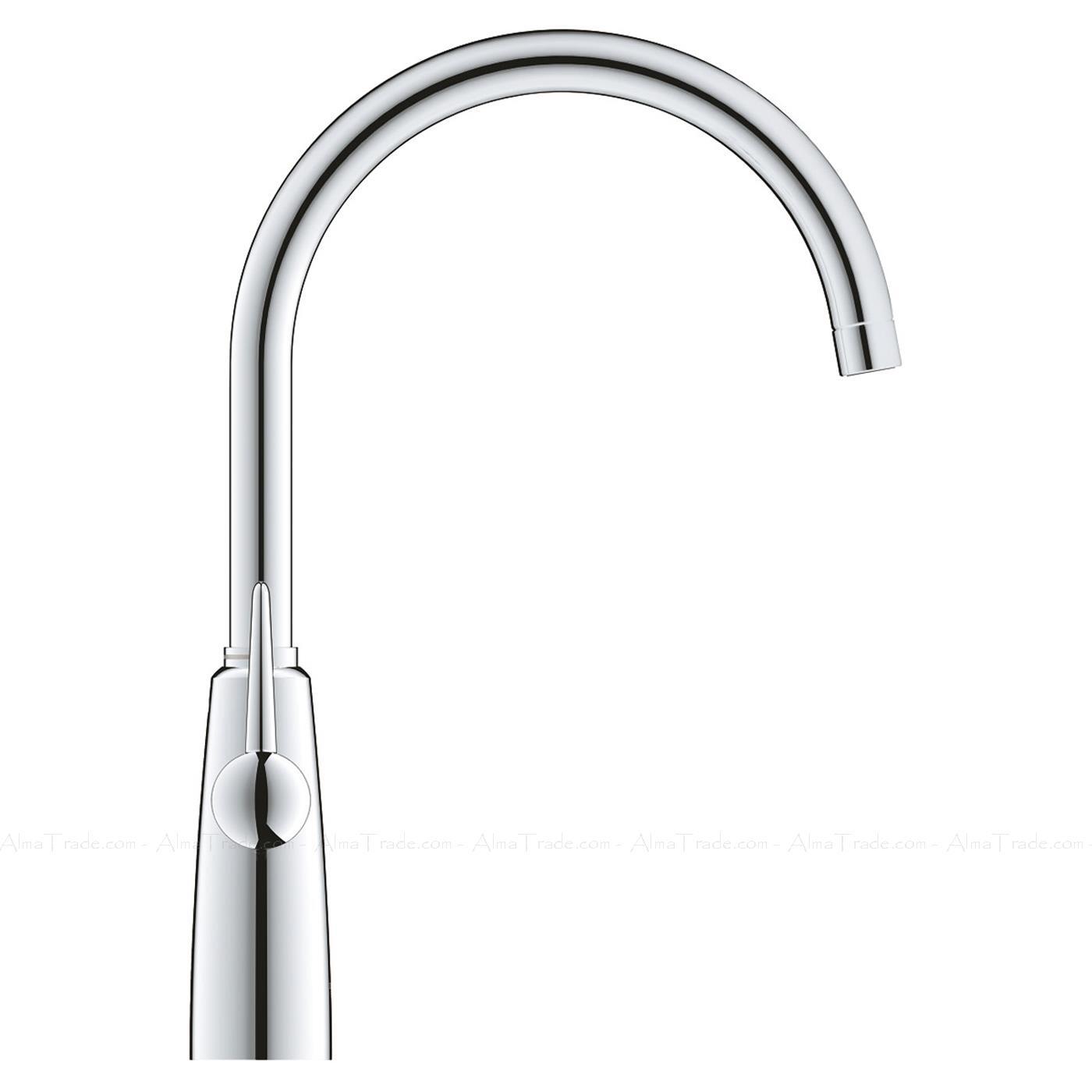 GROHE Ambi Dual Lever Slim Swivel Spout Design Chrome Kitchen Mixer Tap