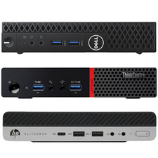 Tiny Mini Desktop PC Core i5 i7 Up to 8th Gen Windows 11 Pro SSD WiFi 4K HDMI DP