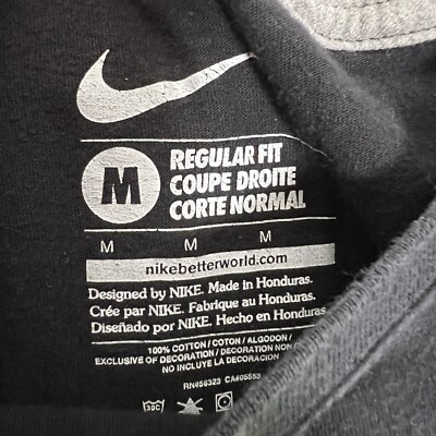 Nike Shirt Mens Medium Black Short Sleeve Tennis Nadal