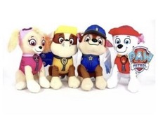 8" Paw Patrol Plush Stuffed Animal Toy Set: Chase, Rubble, Marshall  Skye