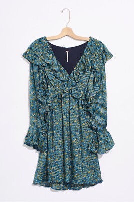 free people sweetest thing mini dress FREE PEOPLE Sweetest Thing Minidress Midnight Cowboy NWT 4 Small