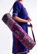 New Indian Yoga Bag Handmade Mandala Yoga Mat Carrier Bag with Shoulder Strap