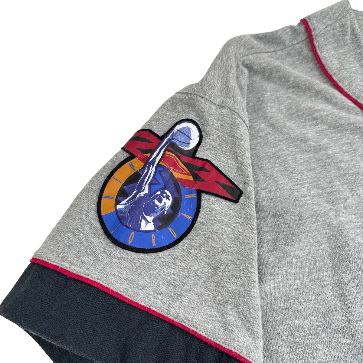 Vintage 90s Nike Air Jordan Baseball Jersey Mens M/L Gray | eBay