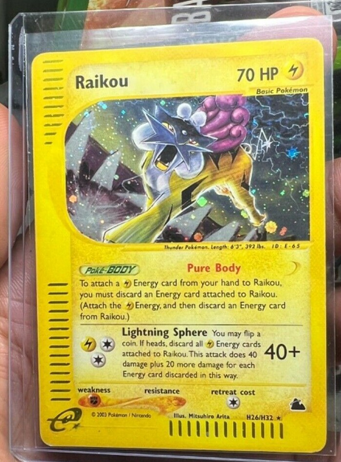 Skyridge Raikou Holo H26/H32 Mint WOTC E Reader a perfect card | eBay