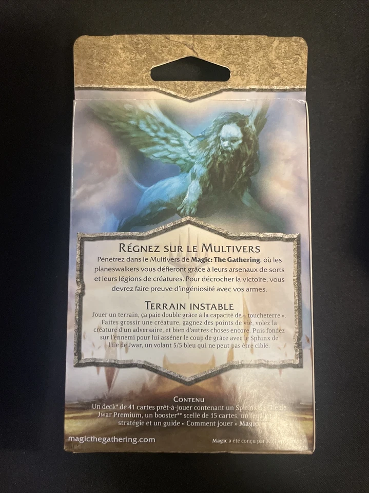 Magic The Gathering Zendikar Intro TERRAIN INSTABLE (FRENCH Unstable Terrain) - Image 2 of 2