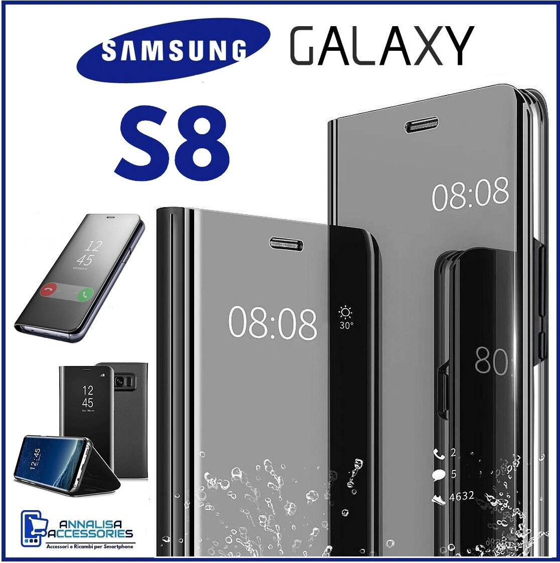 SONWO Portafoglio Flip Case Per Samsung Galaxy A8 Plus 2018: Custodia In Pelle PU Con Supporto E Slot Porta Tessere, Blu