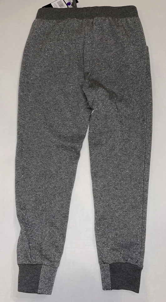 Adidas Sweatpants Glitter Gray Girls Youth Size Medium 10/12 AK4464 - Image 4 of 4