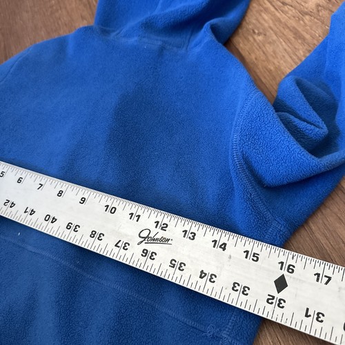 LL Bean Jacket Boys Size 8 Full Zip Hooded Jacket Youth Vintage Blue Flaws Kids - Picture 10 of 11
