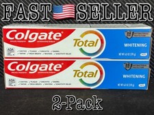 2-Pack Colgate Total Whitening Toothpaste 24h Protection 6oz (170g) Exp:01/2026 1.26 per gallon