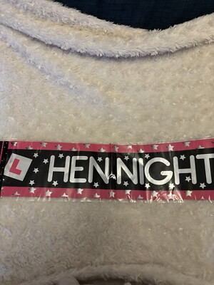Hen Night Folienbanner 9ft