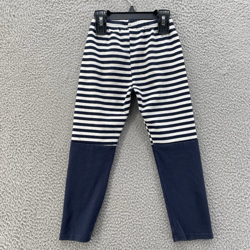 Cat Character Leggings Girl 7 14o cm Blue Striped Pull On Stretch Cotton Comfy * - Picture 2 of 11