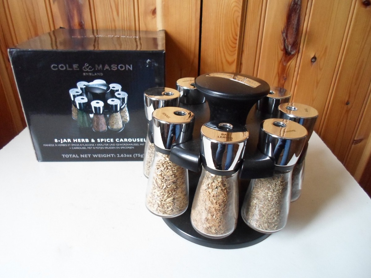 Spice Organizer Cole And Mason 16 Jar Herb And Spice Carousel