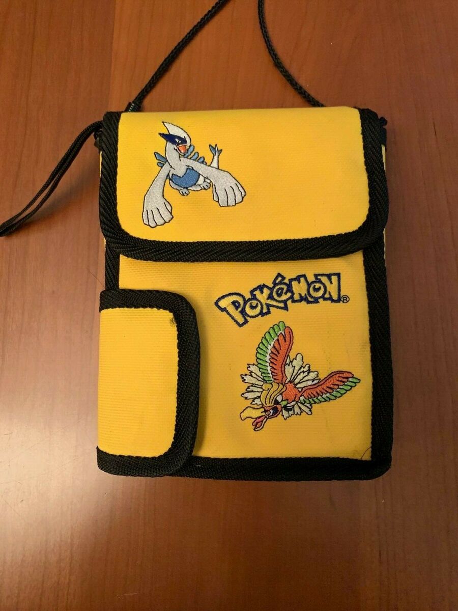 RARE POKEMON YELLOW CROSS BODY PURSE BAG POUCH STITCHED NINTENDO GAMEBOY  CASE