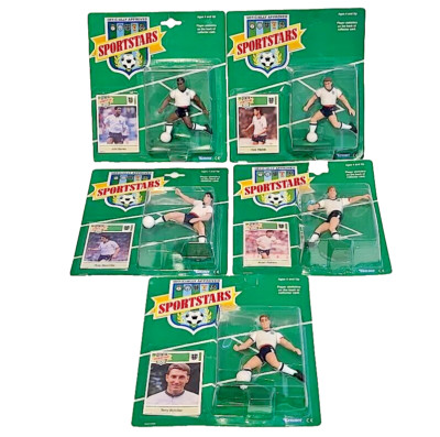 5x Sportstars 1989 TEAM ENGLAND Lot Kenner Soccer Figures Futbol SLU