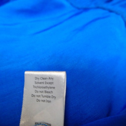 Robe maxi coton bleu cravate dos lin mélangé La Ligne taille L - Photo 21/21