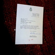 W.F. NANKIVELL HANDSIGNED ACCEPTING  LETTER HEAD SOUTH  AUST GOVERNMENT  1979