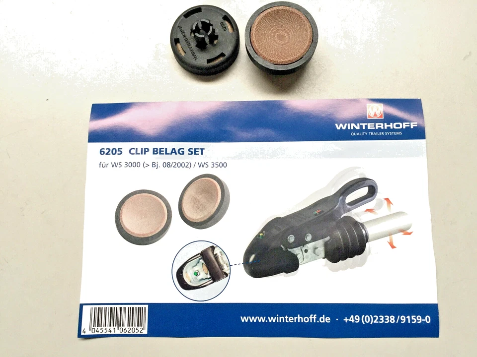 Winterhoff WS3000 Bremsklötze,Reibbeläge,Bremsbacken für  Antischlingerkupplung - Bild 2 von 4