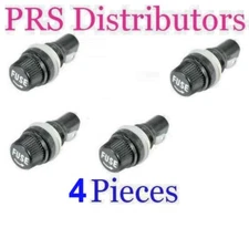 Panel Mount Chassis Fuse Holder Base 5x20mm Glass Fuse Screw-Off Type 4 Pieces