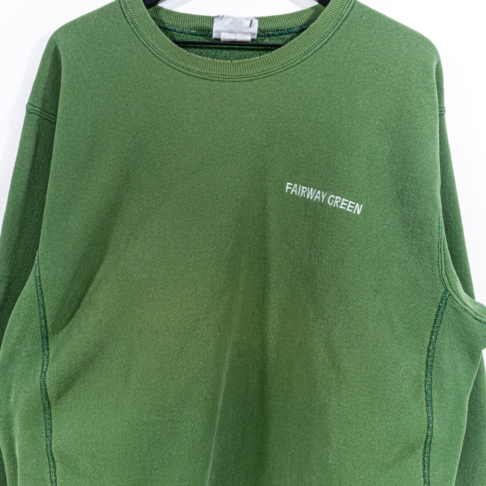 LEE Cross Grain Sun Faded Green Sweatshirt XL VTG… - image 3