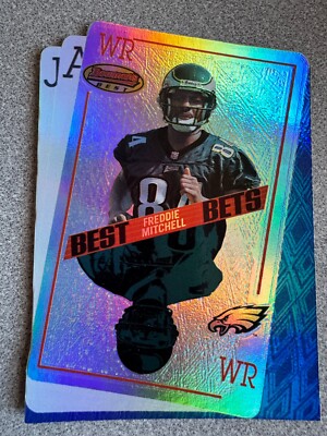 2001 Bowman's Best Freddie Mitchell Best Bets Rookie Card #BB11 Eagles