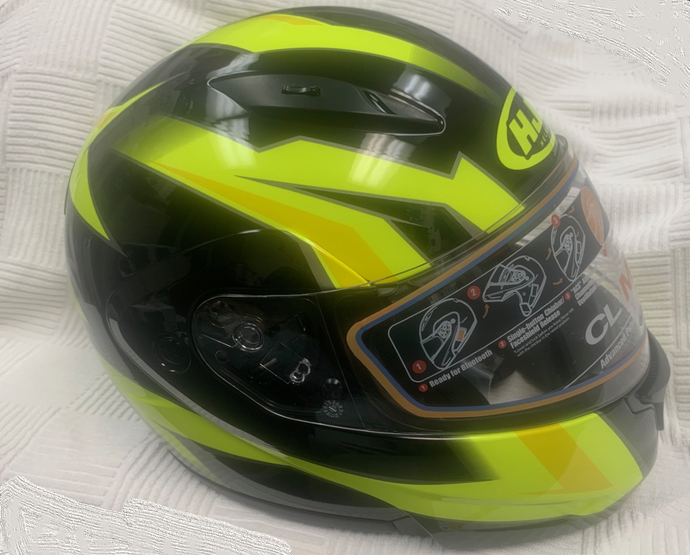 HJC CL-MAX 2 Helmet Modular Motorcycle Gloss Black/Yellow XSmall