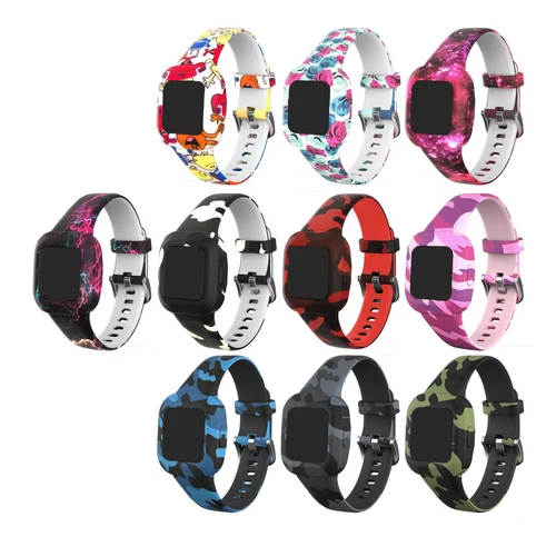 OFF WHITE NUOVO cinturino orologio silicone morbido ricambio cinturino per Garmin Vivofit JR3 Fit JR3