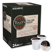 Tully's Italian Roast Coffee K-Cups, 24/Box