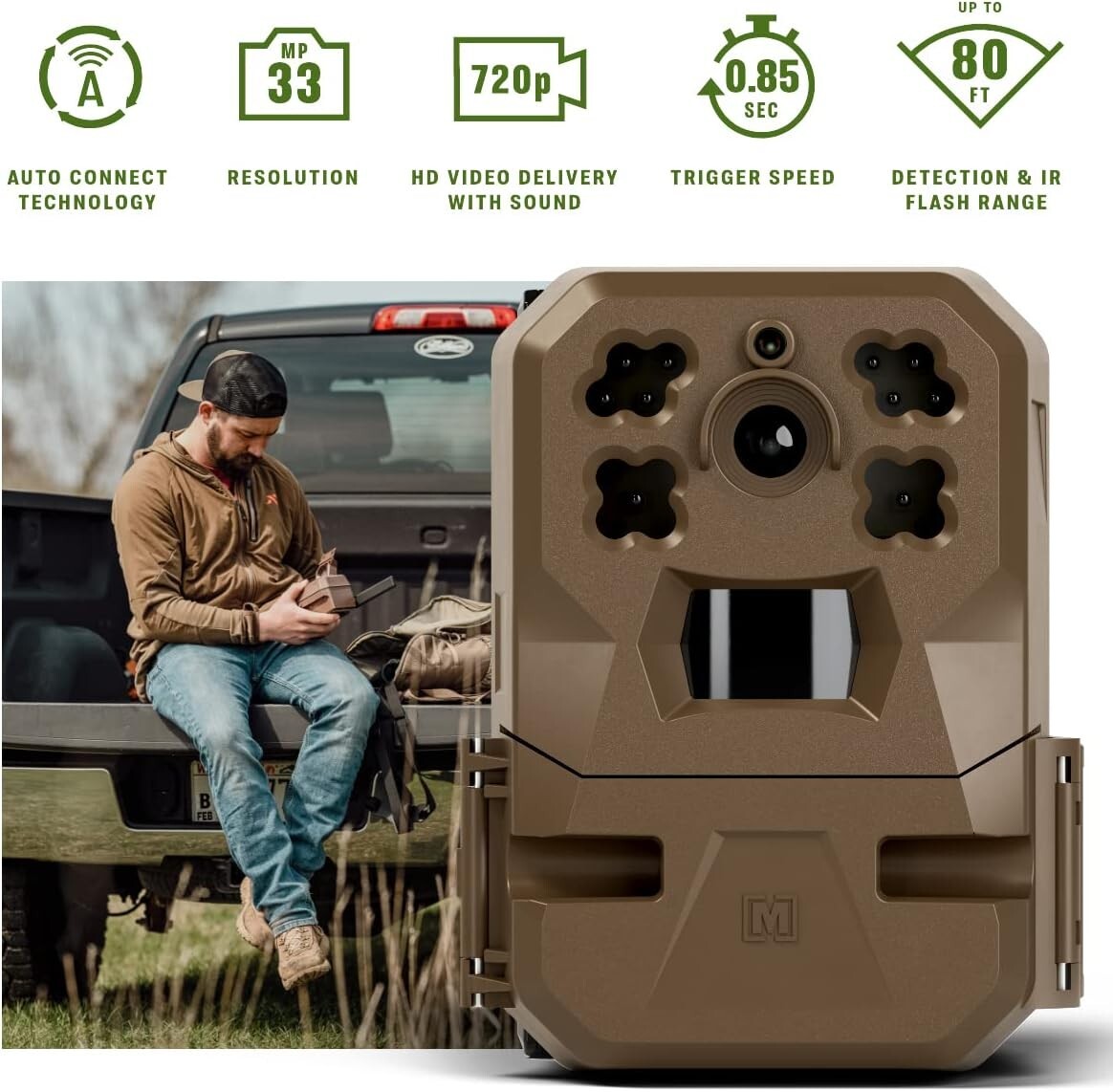 High-Definition Edge Cellular Trail Camera with Built-in Memory & App Control