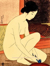 Japanese Woman After Bath 8.5x11" Photo Print Goyo Hashiguchi Fine Art 1915