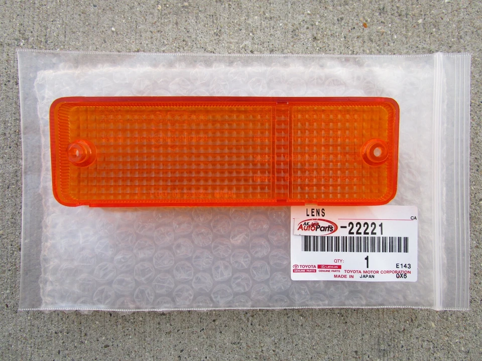 FITS: 83 - 90 TOYOTA TERCEL FRONT LEFT SIDE TURN SIGNAL LIGHT LENS OEM BRAND NEW - Image 3 of 3