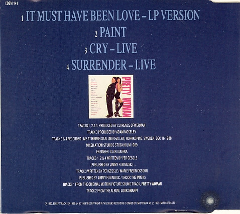 Roxette It Must Have Been Love (CD, Maxi)