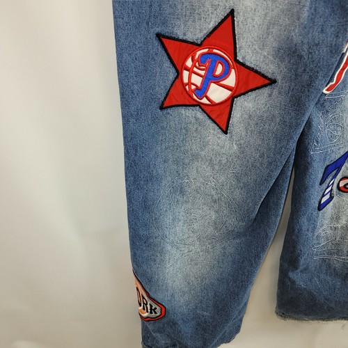 Dtek P300s Blue Jeans 40 (38"x32") Basketball Faded Distressed Baggy Hip Hop - Picture 10 of 11
