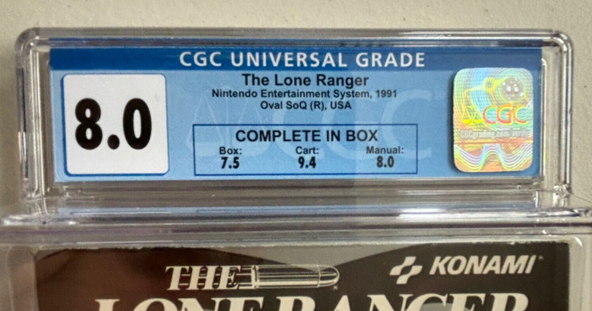 Nintendo NES The Lone Ranger Video Game Complete in Box CIB