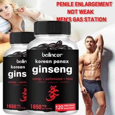Benefits Sexually Integratore Ginseng Panax Rosso Coreano 1600mg - 120 Capsule, Ginsenosidi Per Energia E Memoria Panax Ginseng 1600mg - Foto 9
