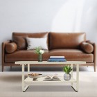 Coffee Table for Living Room, 2 Tiers Rectangle Coffee Table 39.3*19.68*16.53in — photo 3
