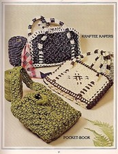 Vintage Pocket-Book  Tote Style Handbag Patterns Book Macrame Purses Purses 