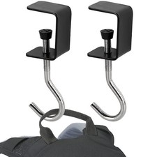 Desk Mount Bag Holder Hook Clamp-On Backpack Hanger Portable Headphones Holde...