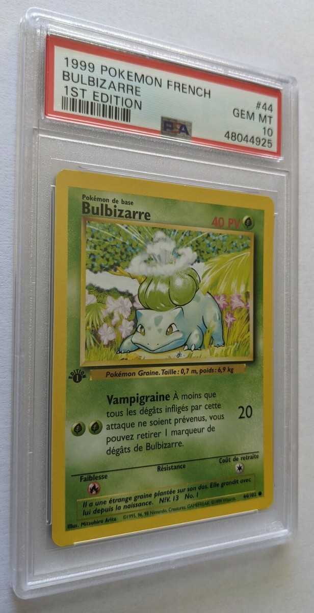 Pokemon 1st Edition French Base Set Bulbasaur 