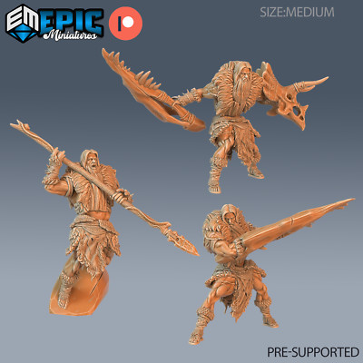 Epic Miniatures Jurassic Encounters Caveman Barbarian - 28mm scale - Warrior