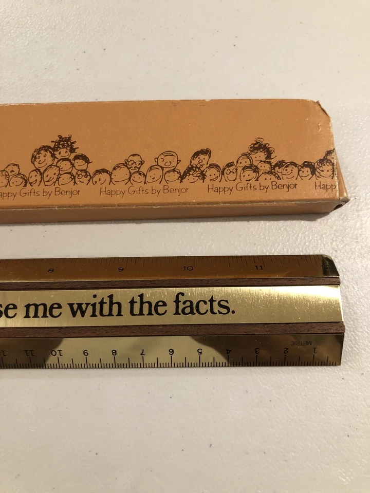 Regla de pulgada métrica vintage #62 Confianza Felices regalos de Benjor Foto 2 de 4
