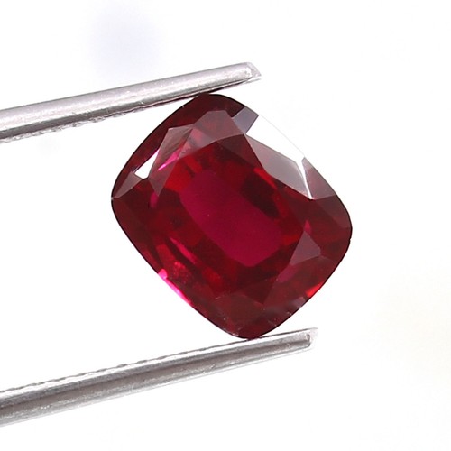 Fine Jewelry Making Gemstone 9x7x5mm Ring Size Dark Red Mozambique Ruby Cushion - Picture 3 of 4