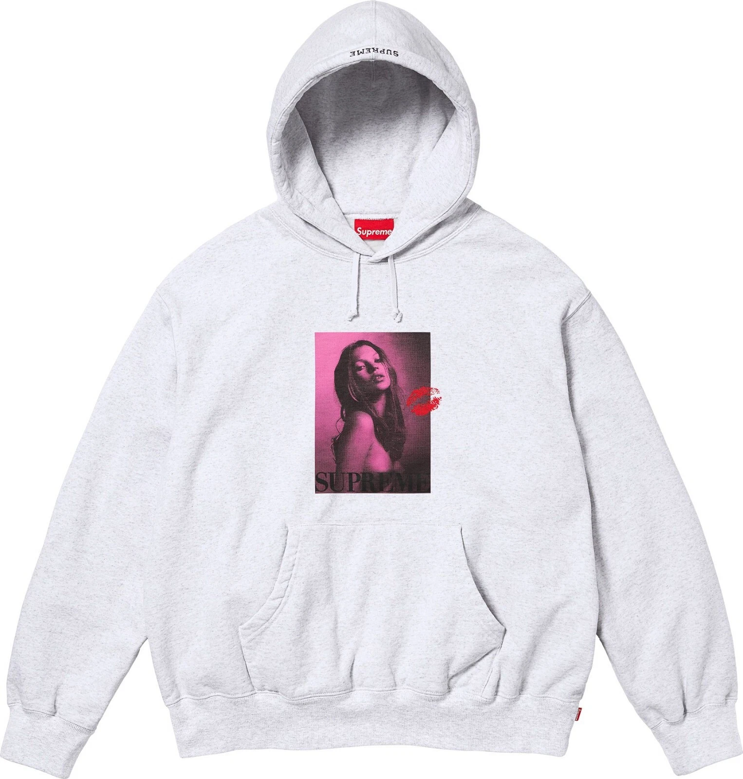 Sweat à capuche Supreme Kate Moss gris cendre taille M