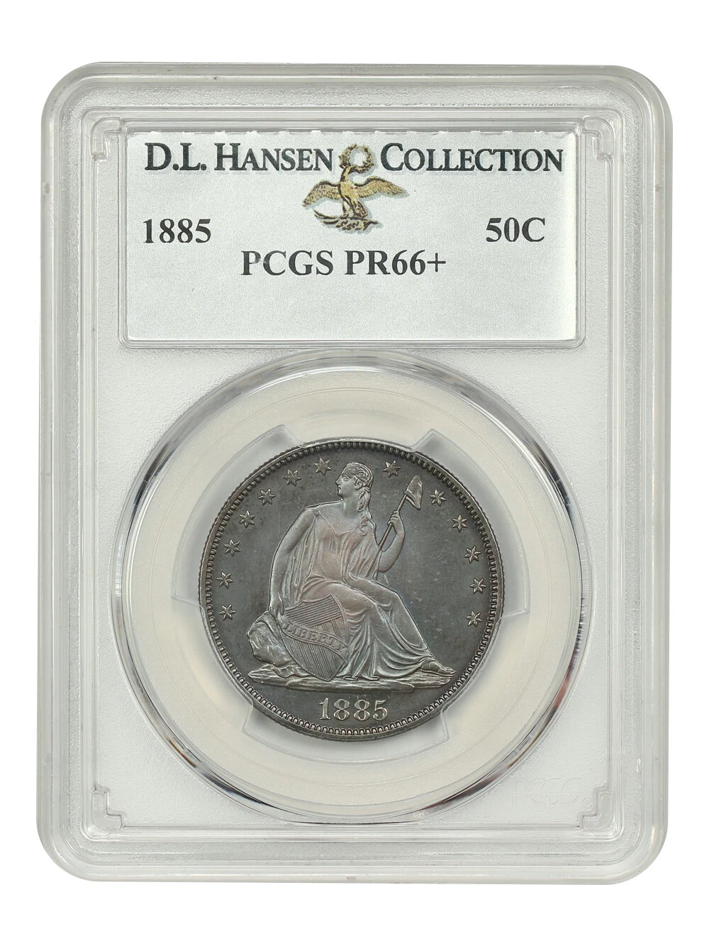 1885 50C PCGS PR66+ ex: D.L. Hansen