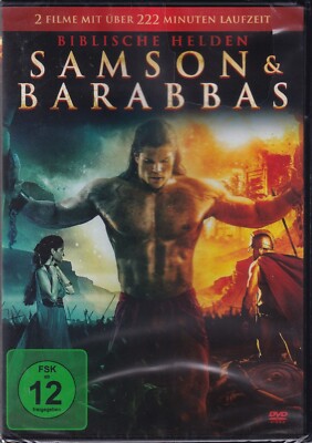 Bibel Kino DVD Samson Barabbas 2 Filme 222 Minuten Helden Christus FSK 12 #T900