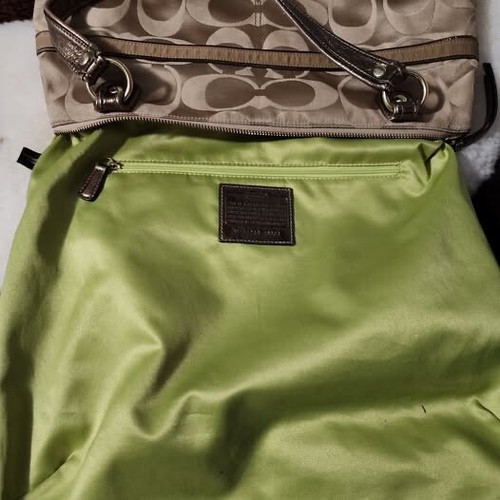 Coach 18988 Signature Large Bag Purse Tote - Picture 6 of 10