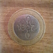1807 2 Pound Coin Rare Mint Error - £2 Coin 2007 Abolition of The Slave Trade